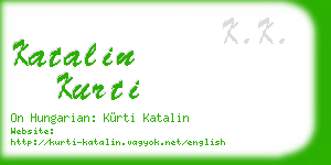 katalin kurti business card